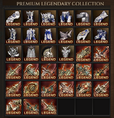 Set Legendary x(1) + Weapon Legendary